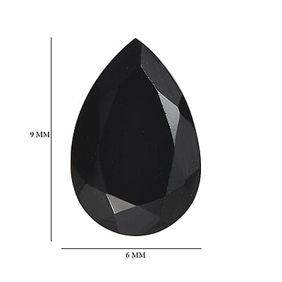 Set of 2 AA Black Onyx (Pear 9x6 mm) 2.02 ctw Loose Gemstone
