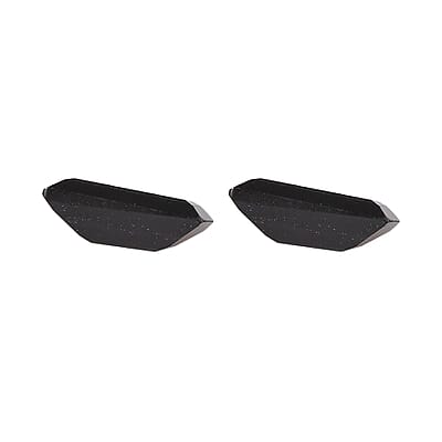 Set of 2 Thai Black Spinel (Bgt 6x3 mm) 0.82 ctw Loose Gemstone