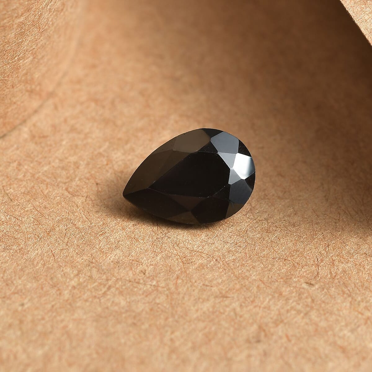 Thai Black Spinel (Pear 10x7 mm) 1.90 ctw Loose Gemstone image number 1