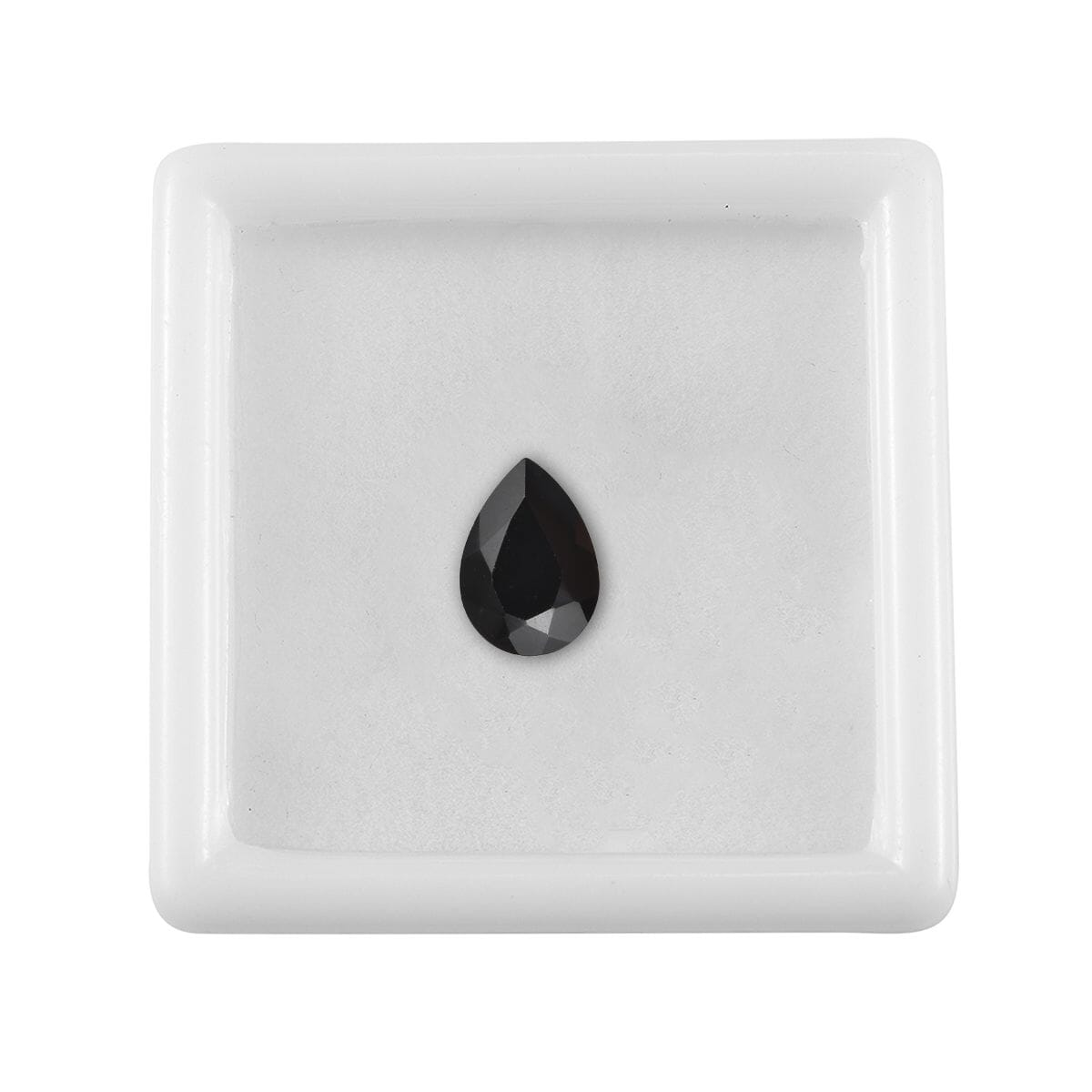 Thai Black Spinel (Pear 10x7 mm) 1.90 ctw Loose Gemstone image number 3