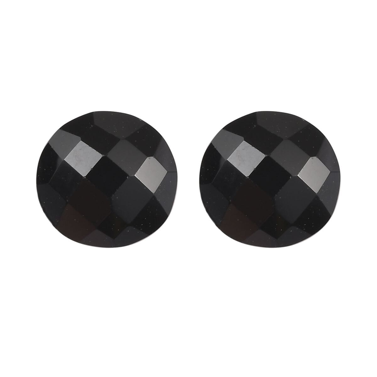 Set of 2 Thai Black Spinel (Rnd 6 mm) 1.85 ctw Loose Gemstone image number 0