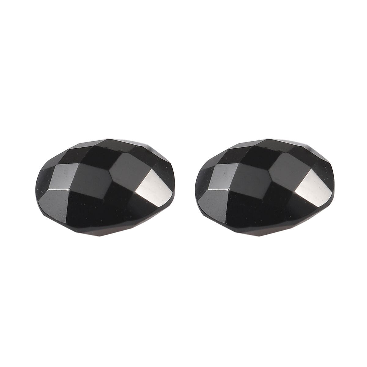 Set of 2 Thai Black Spinel (Rnd 6 mm) 1.85 ctw Loose Gemstone image number 2