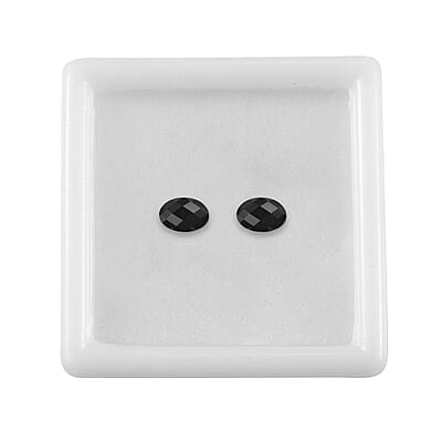 Set of 2 Thai Black Spinel (Oval 6x4 mm) 0.76 ctw Loose Gemstone