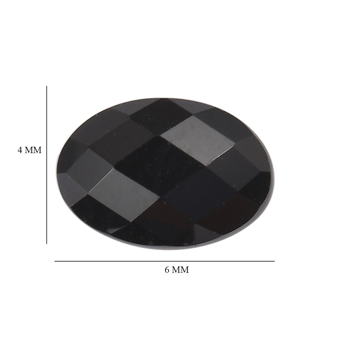 Set of 2 Thai Black Spinel (Oval 6x4 mm) 0.76 ctw Loose Gemstone image number 4