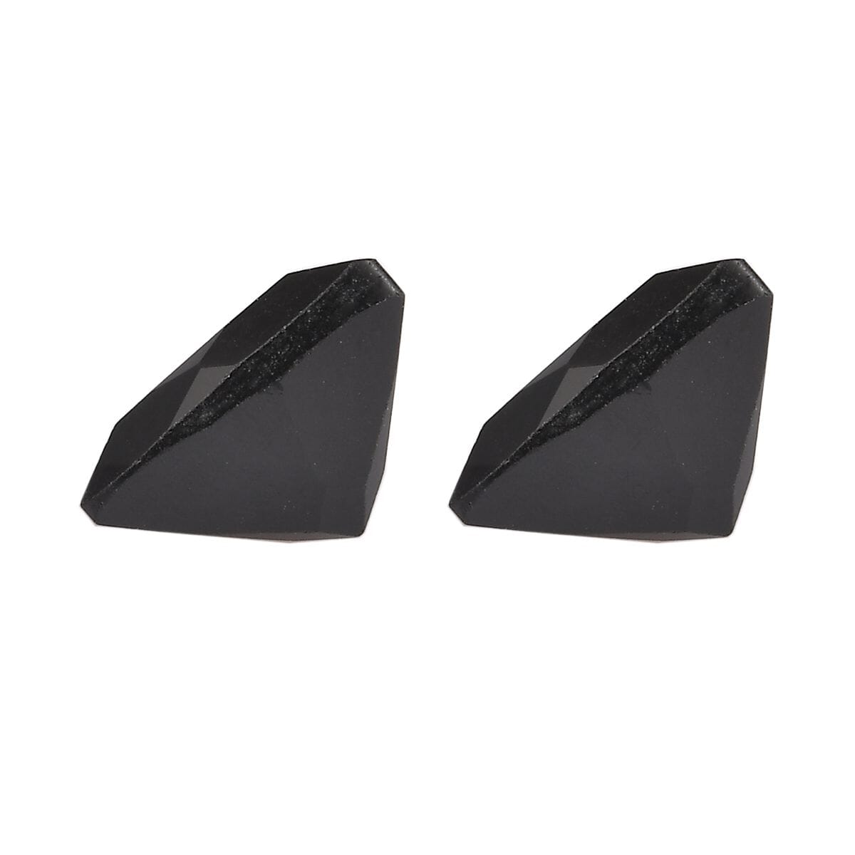 Set of 2 Thai Black Spinel (Trl 7 mm) 2.47 ctw Loose Gemstone image number 2