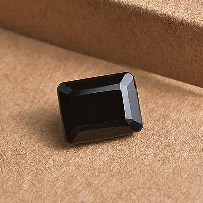 Thai Black Spinel (Oct 10x8 mm) 3.55 ctw Loose Gemstone