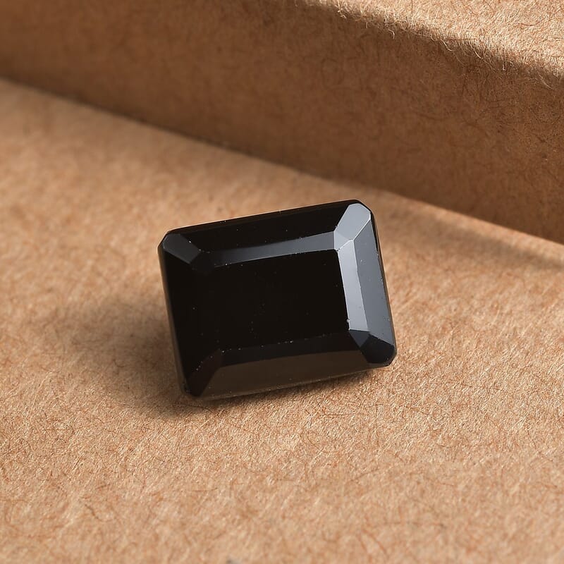 Thai Black Spinel (Oct 10x8 mm) 3.55 ctw Loose Gemstone