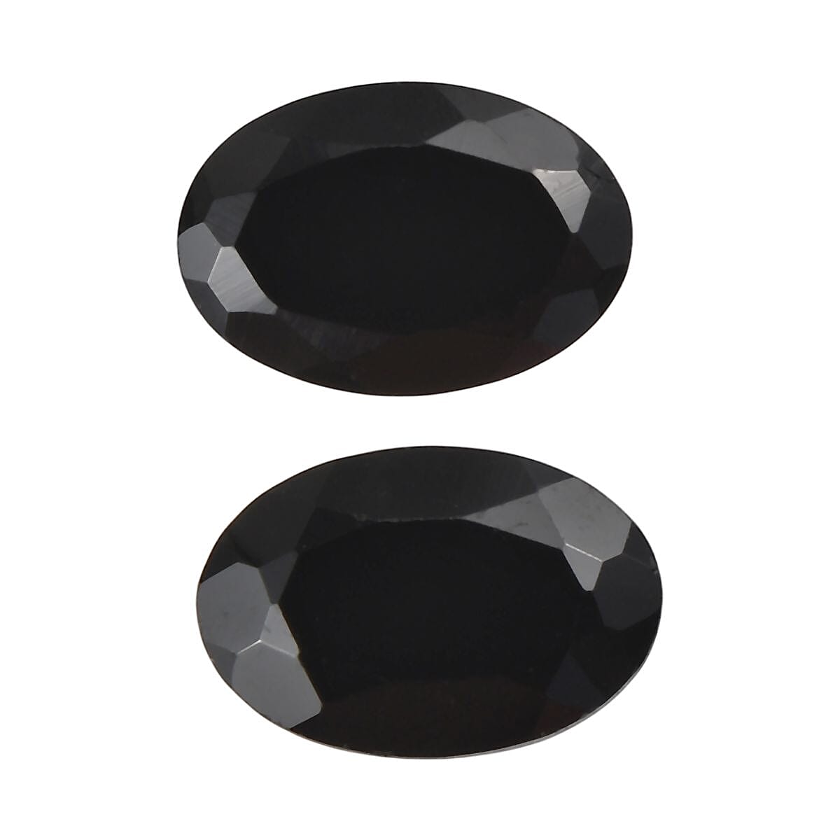 Set of 2 Australian Black Tourmaline (Oval 6x4 mm) 1.04 ctw Loose Gemstone image number 0