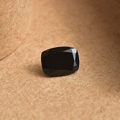 Australian Black Tourmaline (Cush 8x6 mm) 1.30 ctw Loose Gemstone