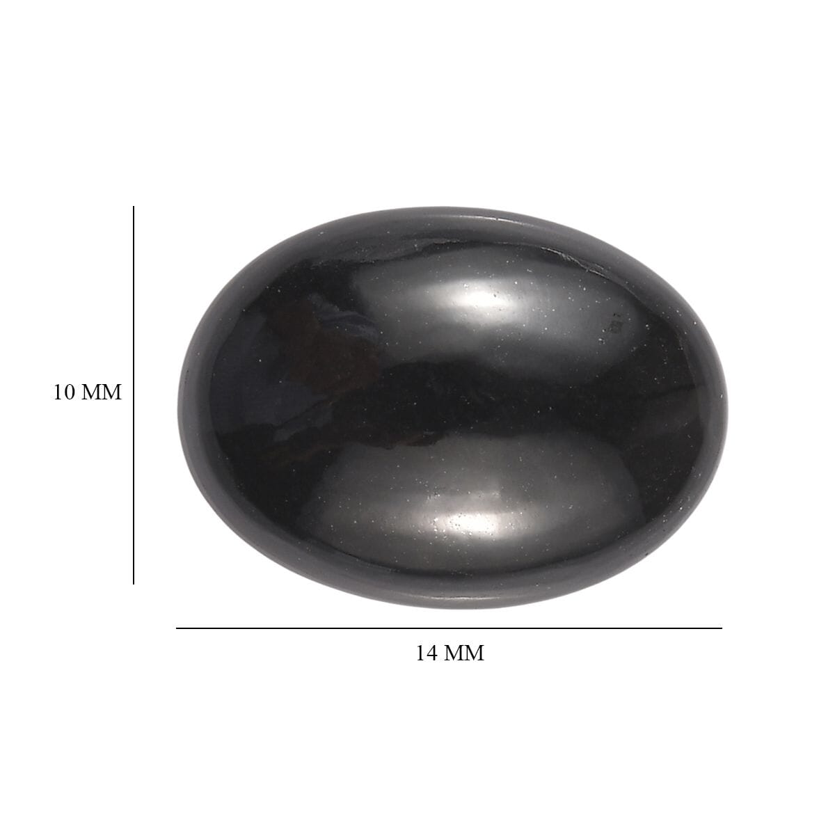 Australian Black Tourmaline (Oval 14x10 mm) 4.77 ctw Loose Gemstone image number 4