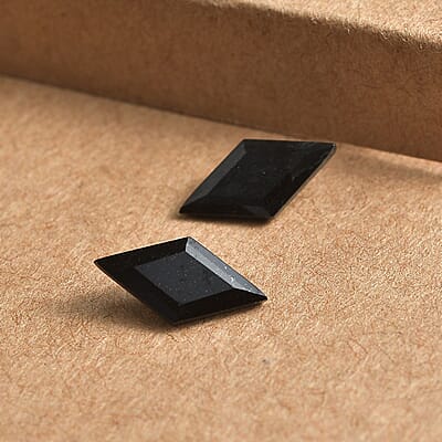 Set of 2 Australian Black Tourmaline (Kite 12x6 mm) 2.11 ctw Loose Gemstone