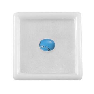 Blue Howlite (Oval 9x7 mm) 1.49 ctw Loose Gemstone