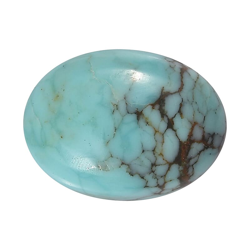 Blue Moon Turquoise (Ovl 8x6mm) 1.10 ctw Loose Gemstone