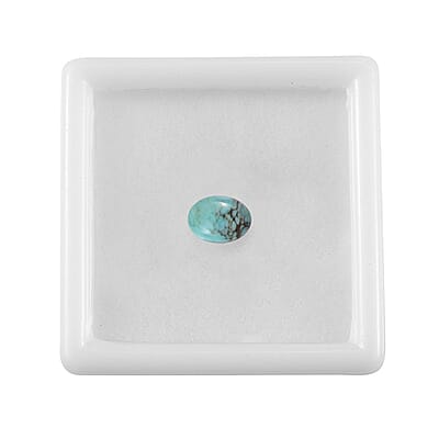 Blue Moon Turquoise (Ovl 8x6mm) 1.10 ctw Loose Gemstone