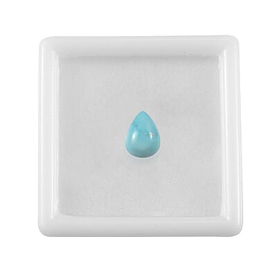 Blue Ridge Turquoise (Pear 8x6 mm) 1.00 ctw Loose Gemstone