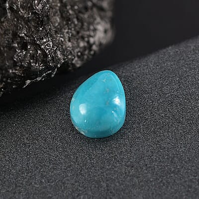 Blue Ridge Turquoise (Pear 9x7 mm) 1.55 ctw Loose Gemstone