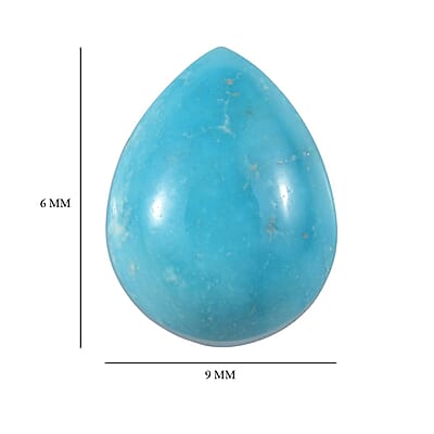 Blue Ridge Turquoise (Pear 9x7 mm) 1.55 ctw Loose Gemstone