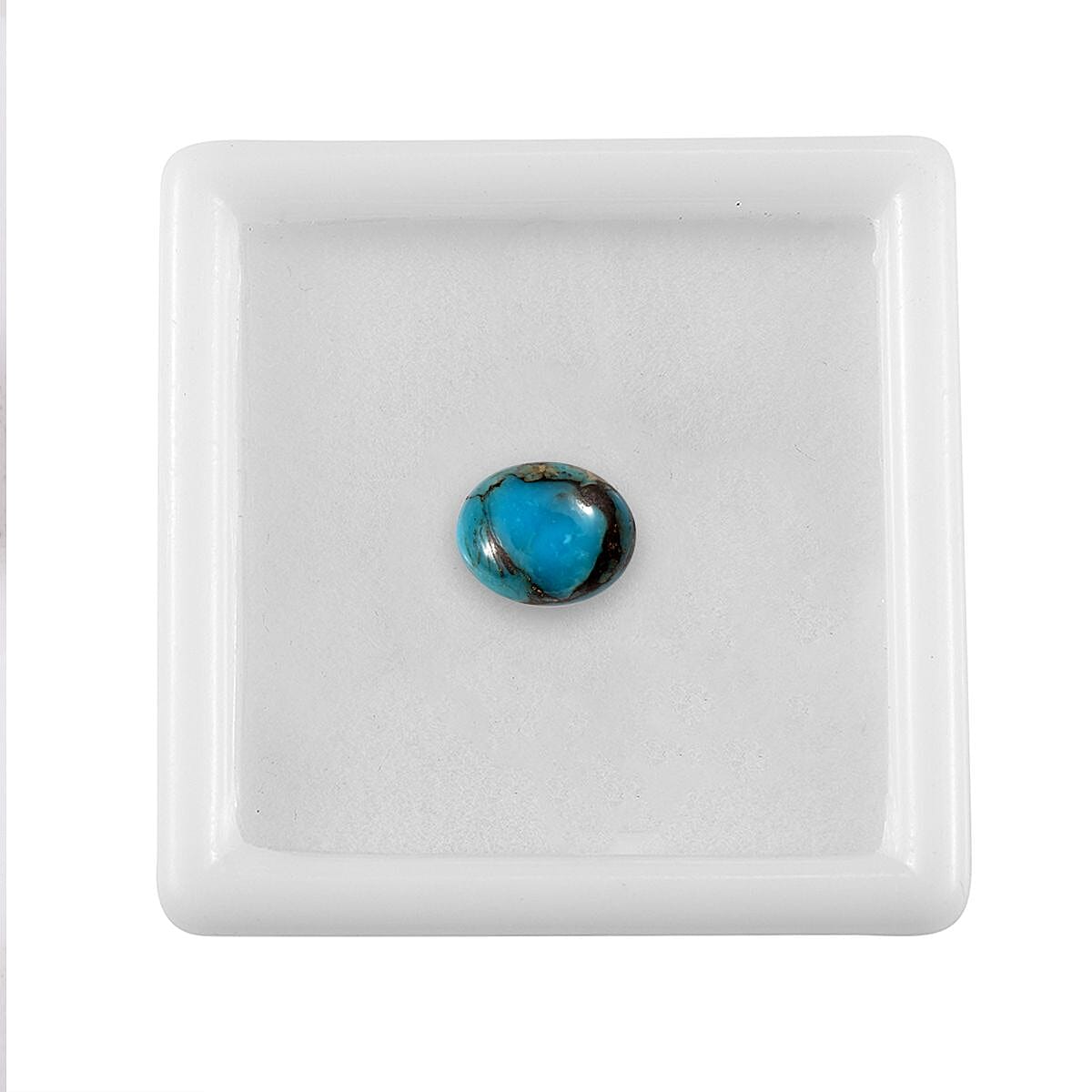 Blue Turquoise (Ovl 10x8 mm) 2.25 ctw Loose Gemstone