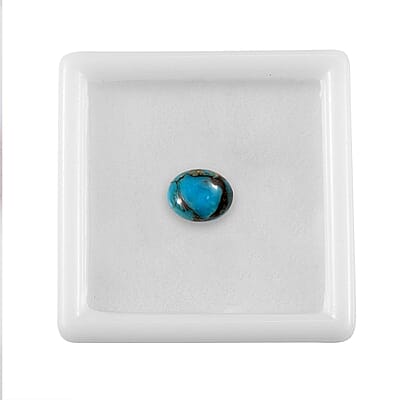 Blue Turquoise (Ovl 10x8 mm) 2.25 ctw Loose Gemstone