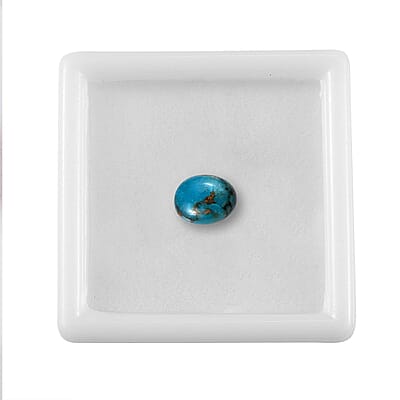 Blue Turquoise (Ovl 9x7 mm) 1.50 ctw Loose Gemstone