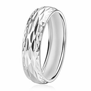 Rhapsody Diamond-cut Band Ring in 950 Platinum (Size 8.0) 2.50 Grams