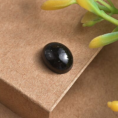 California Black Jade (Ovl 9x7 mm) 1.50 ctw Loose Gemstone