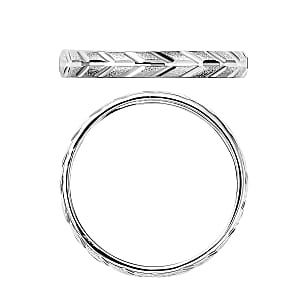 Cheveron Band Ring in 950 Platinum (Size 6.0) 2.50 Grams
