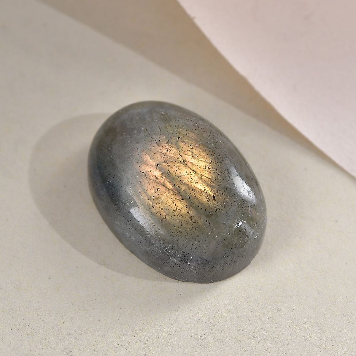 Fire Labradorite (Oval 18x13 mm) 10.10 ctw Loose Gemstone image number 1