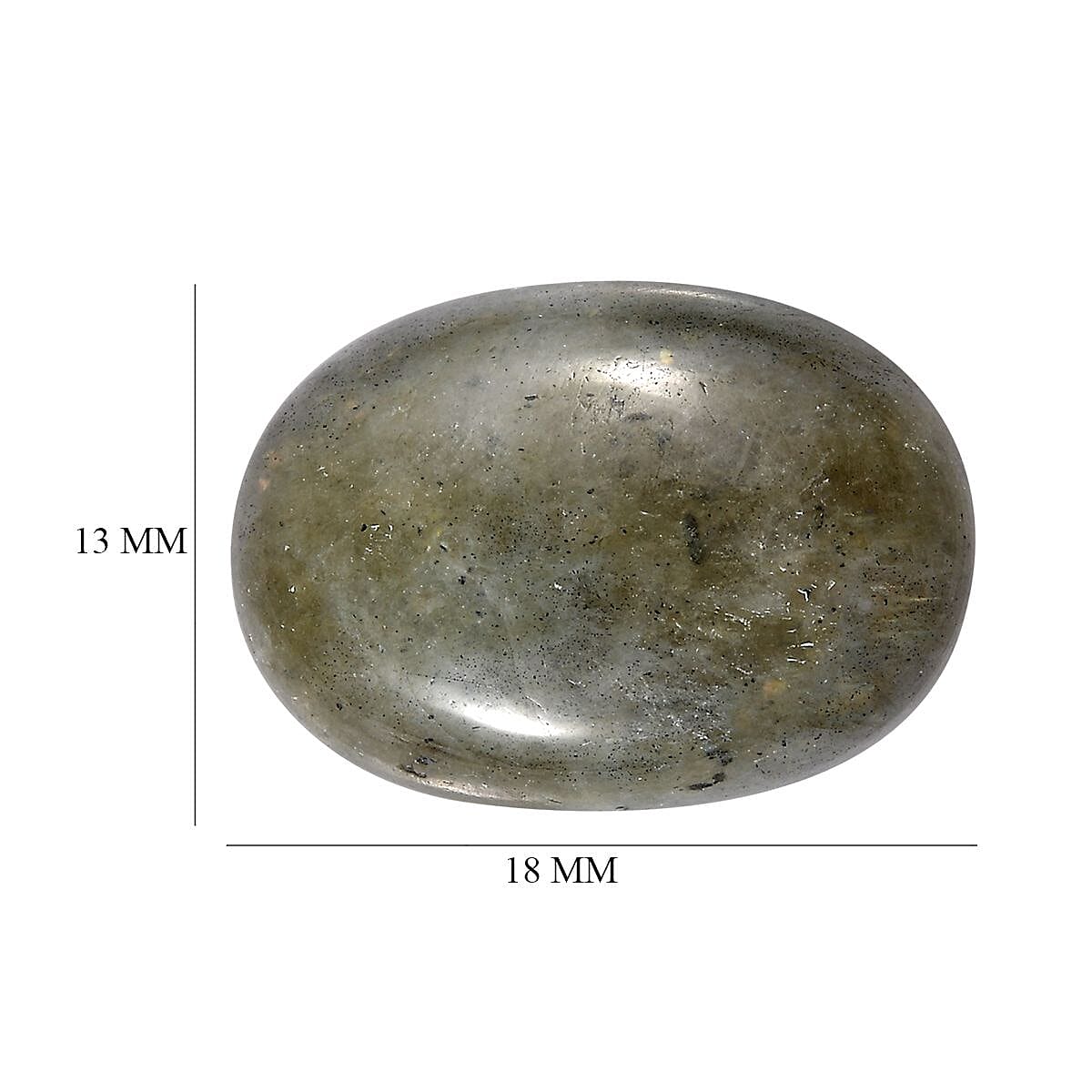 Fire Labradorite (Oval 18x13 mm) 10.10 ctw Loose Gemstone image number 4