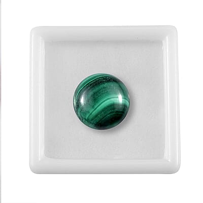 African Malachite (Rnd 15 mm) 11.10 ctw Loose Gemstone
