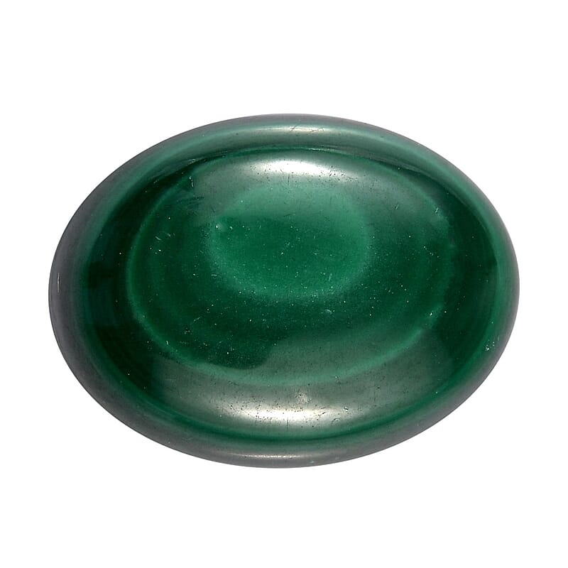 African Malachite (Ovl 16x12 mm) 8.35 ctw Loose Gemstone