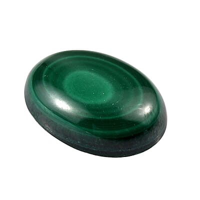 African Malachite (Ovl 16x12 mm) 8.35 ctw Loose Gemstone