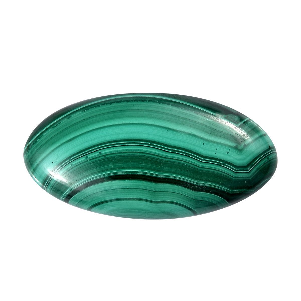 African Malachite (Ovl 22x11 mm) 10.44 ctw Loose Gemstone image number 0