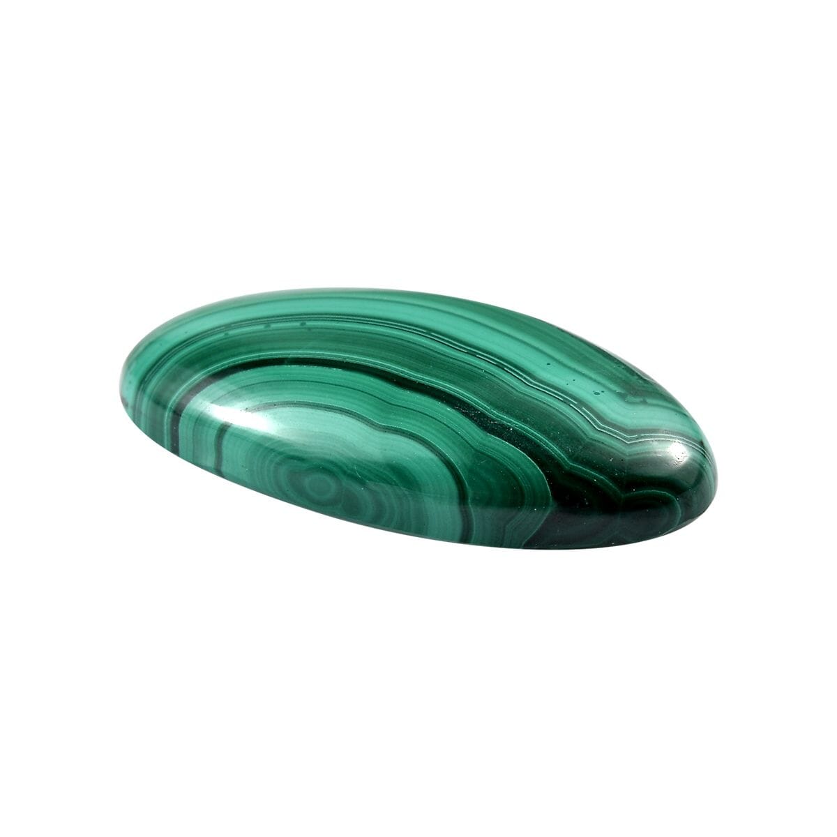African Malachite (Ovl 22x11 mm) 10.44 ctw Loose Gemstone image number 2