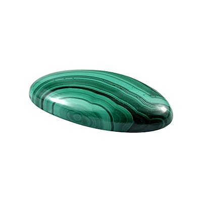 African Malachite (Ovl 22x11 mm) 10.44 ctw Loose Gemstone