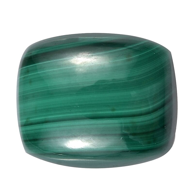 African Malachite (Cush 12x10 mm) 5.91 ctw Loose Gemstone