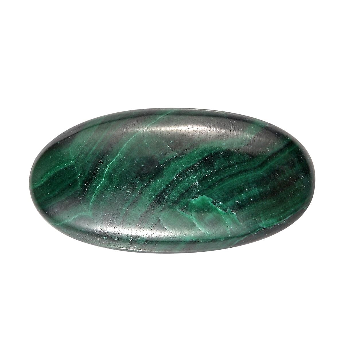 African Malachite (Ovl 16x8 mm) 5.53 ctw Loose Gemstone