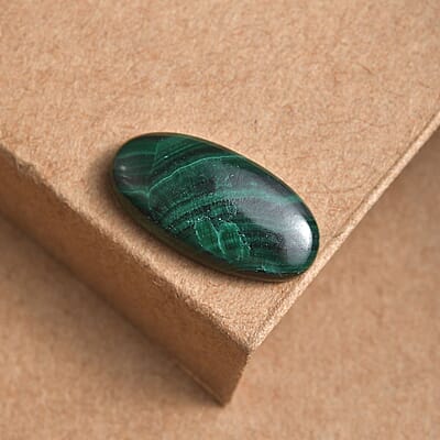 African Malachite (Ovl 16x8 mm) 5.53 ctw Loose Gemstone