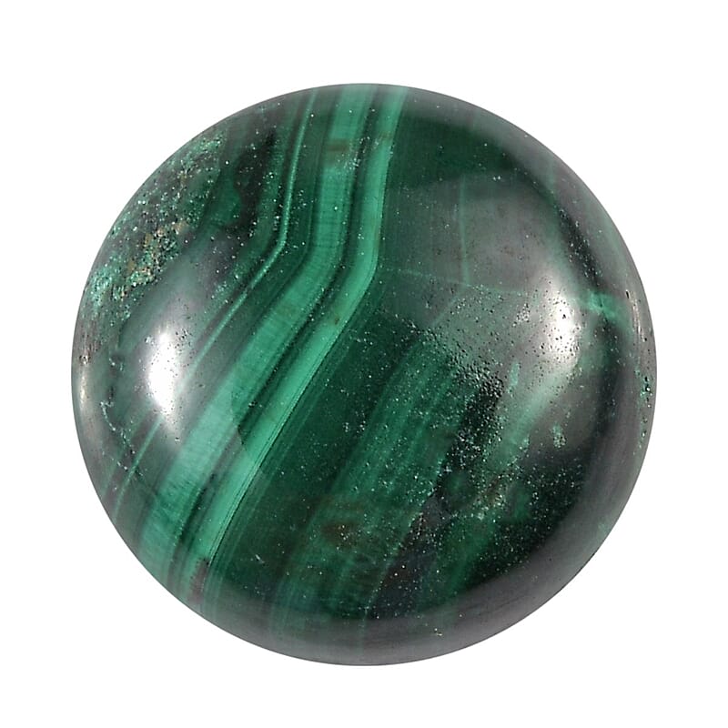 African Malachite (Rnd 10 mm) 4.32 ctw Loose Gemstone