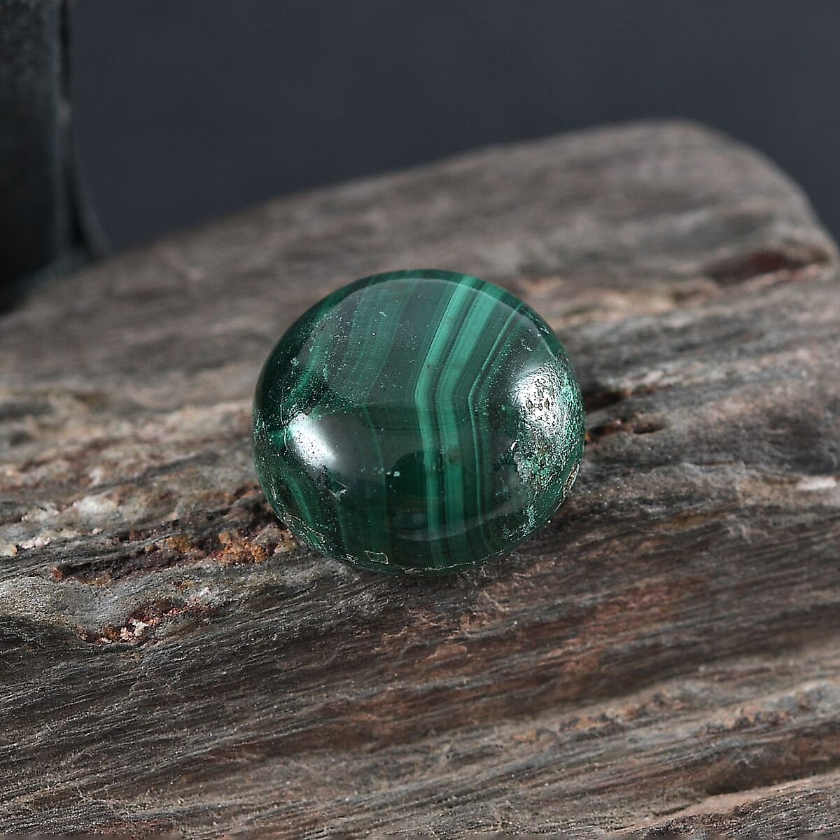 African Malachite (Rnd 10 mm) 4.32 ctw Loose Gemstone image number 1