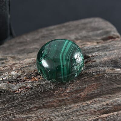 African Malachite (Rnd 10 mm) 4.32 ctw Loose Gemstone