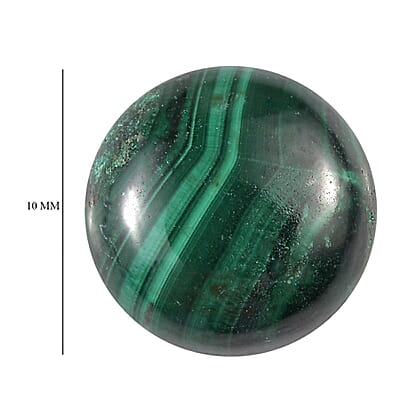 African Malachite (Rnd 10 mm) 4.32 ctw Loose Gemstone