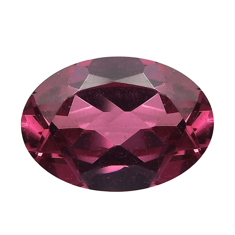 AAA Orissa Rose Garnet (Ovl 7x5 mm) 0.78 ctw Loose Gemstone