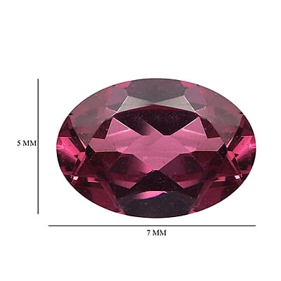 AAA Orissa Rose Garnet (Ovl 7x5 mm) 0.78 ctw Loose Gemstone