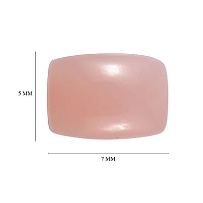 Peruvian Pink Opal (Cush 7x5 mm) 0.60 ctw Loose Gemstone