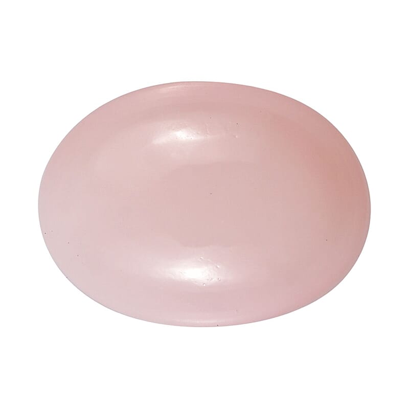 Peruvian Pink Opal (Ovl 8x6 mm) 0.75 ctw Loose Gemstone