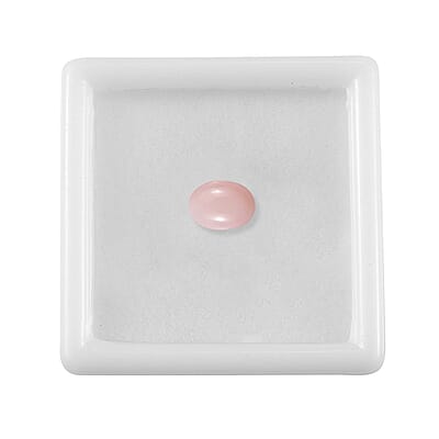 Peruvian Pink Opal (Ovl 8x6 mm) 0.75 ctw Loose Gemstone