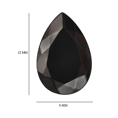Silver Shungite (Pear 12x8 mm) 1.60 ctw Loose Gemstone
