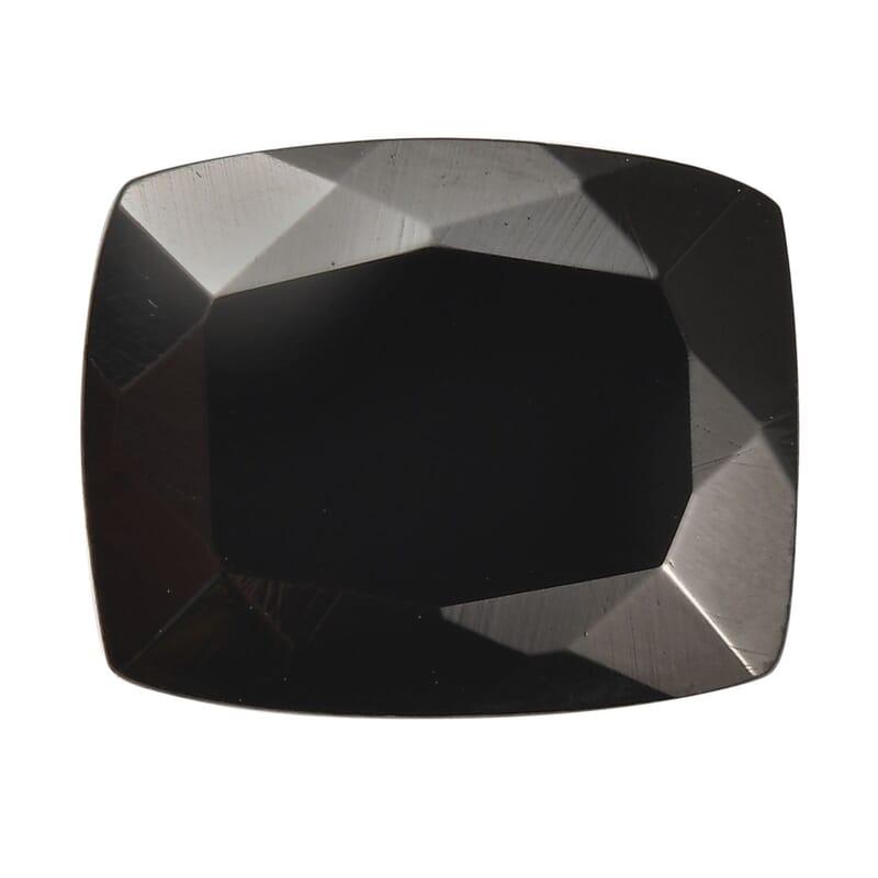 Silver Shungite (Cush 11x9 mm) 2.01 ctw Loose Gemstone