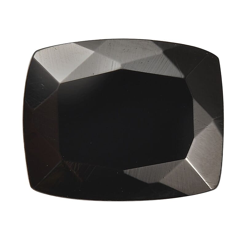 Silver Shungite (Cush 11x9 mm) 2.01 ctw Loose Gemstone